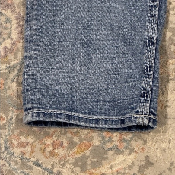 BKE Buckle Nolan Straight Leg 5 Pocket Jeans Mens 34L  Stretch Denim Faded - Picture 6 of 15